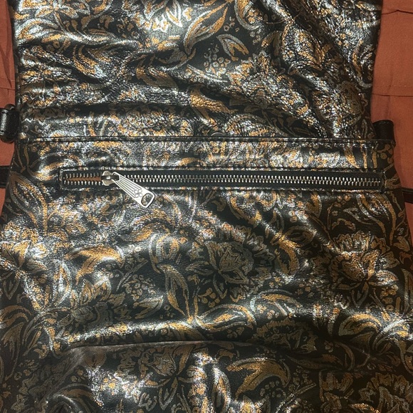 Patricia Nash Black and Gold Floral Backpack main image 7